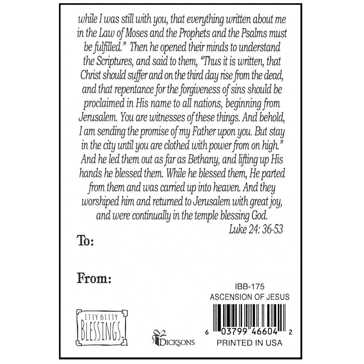 Cross Figurine Card Ascension Of Jesus - 4