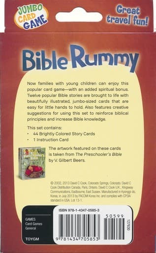 BIBLE RUMMY JUMBO  CARD GAME - 5