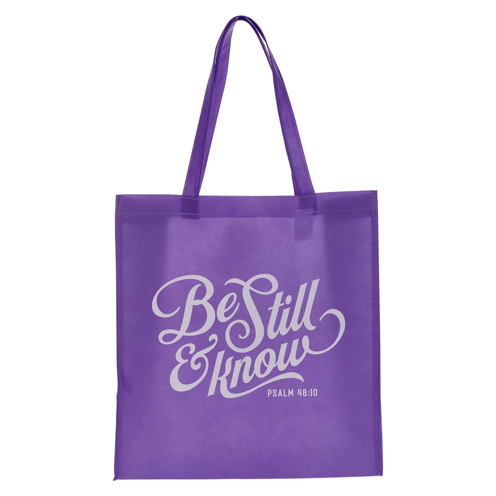 Tote Purple Be Still & Know Ps 46:10 - 2