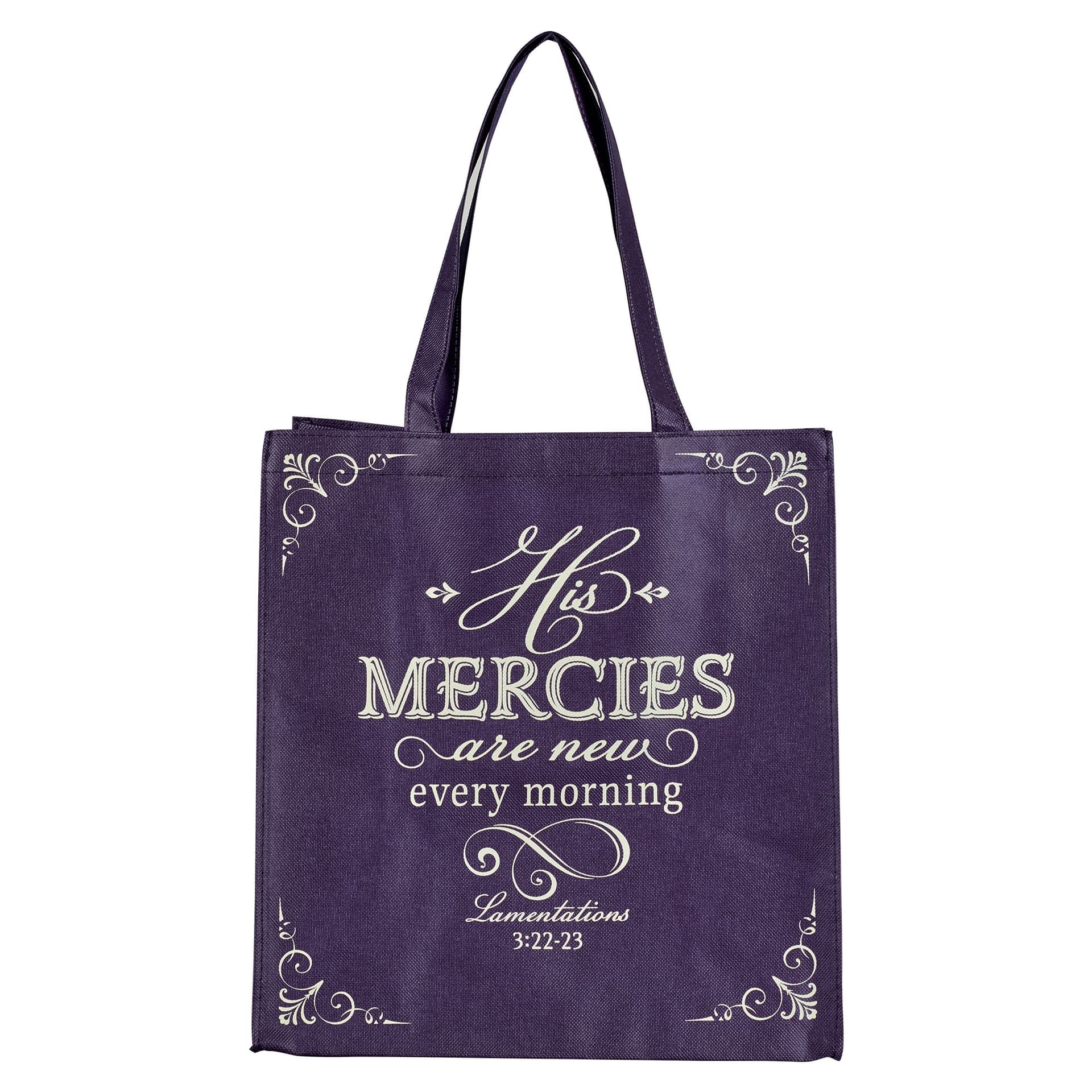 Tote Purple His Mercies Are New Lam 3:22-23 - 1