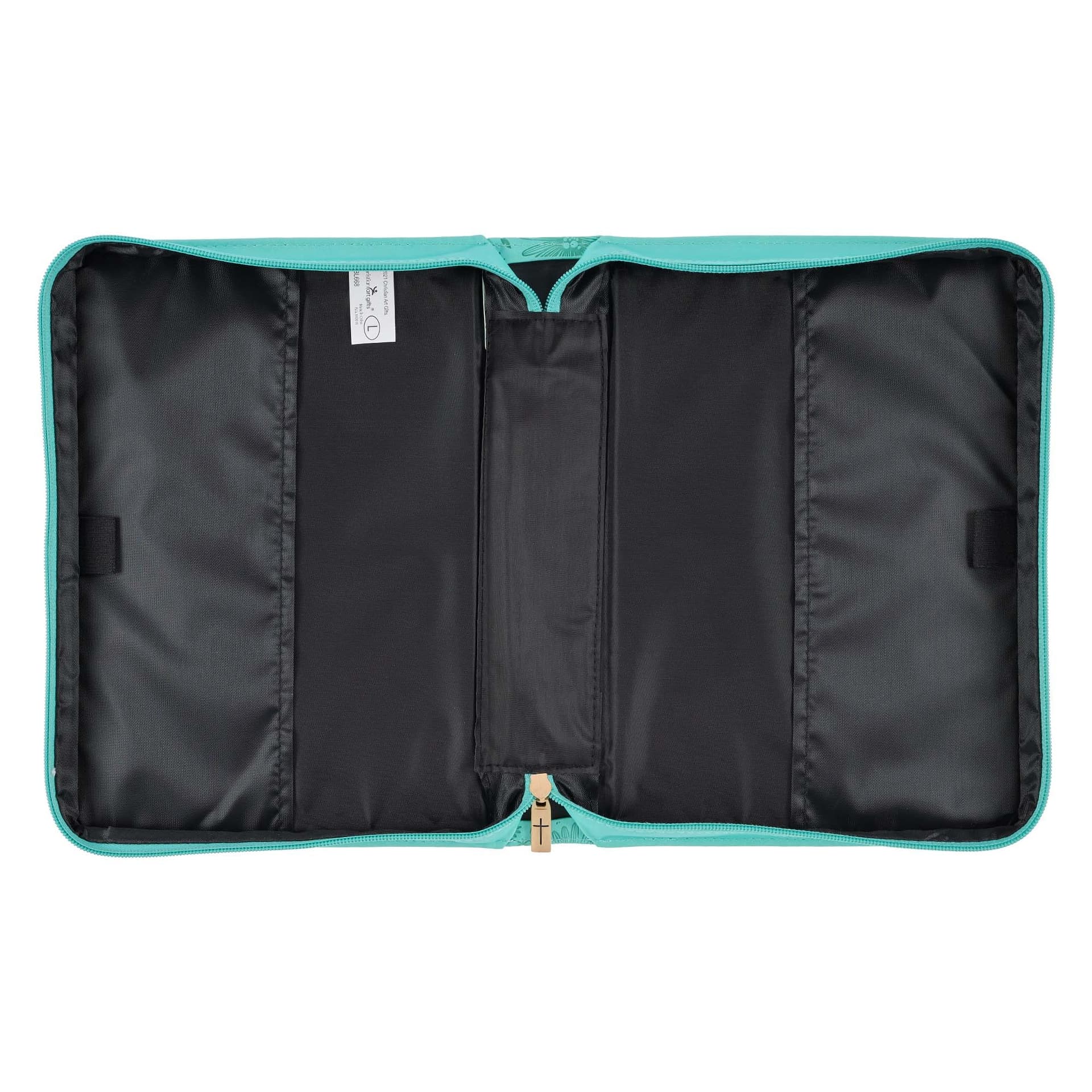 Large Bible Cover Fashion Turquoise Be Still & Know Ps 46:10 - 3