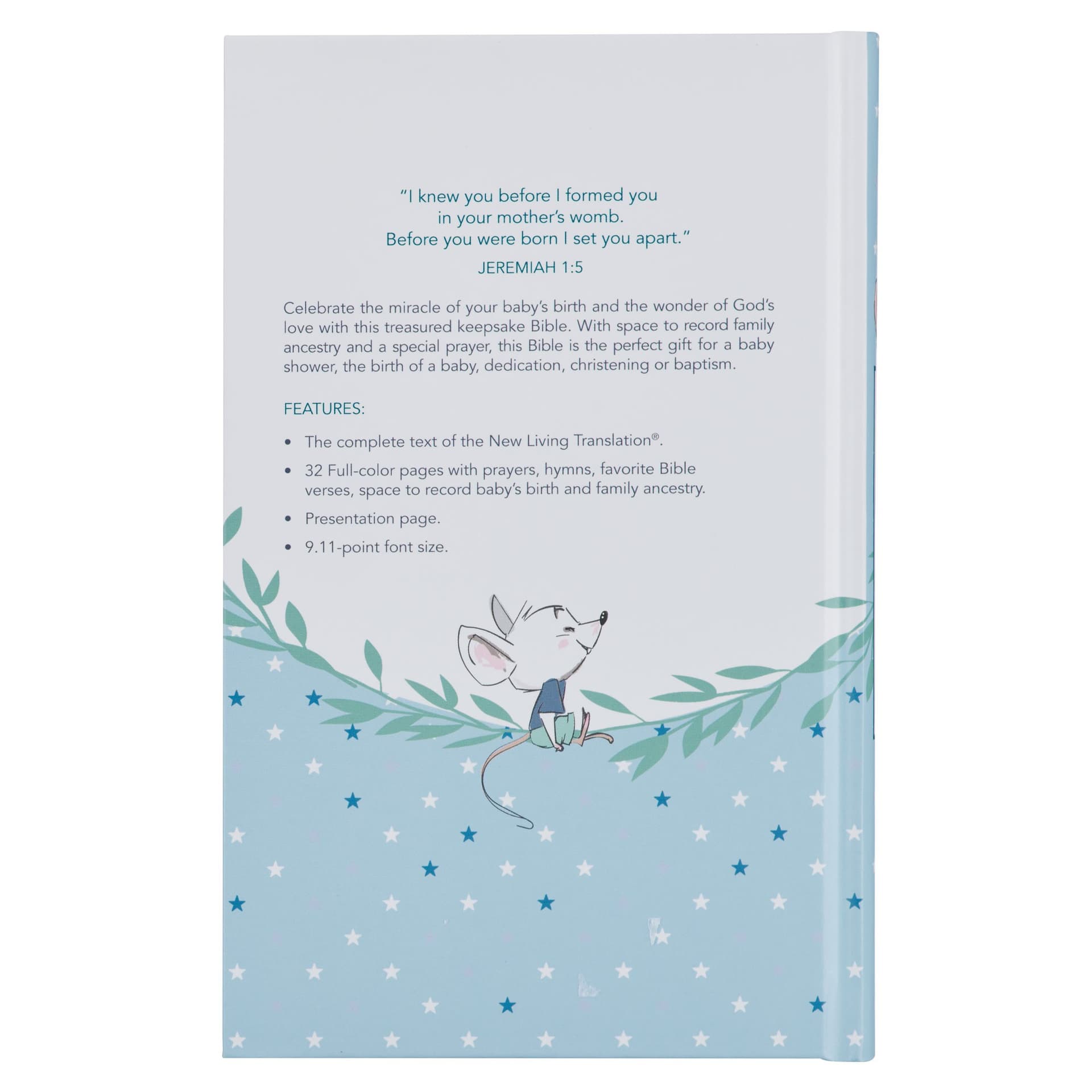 Bible NLT Infant Hardcover Blue - 2