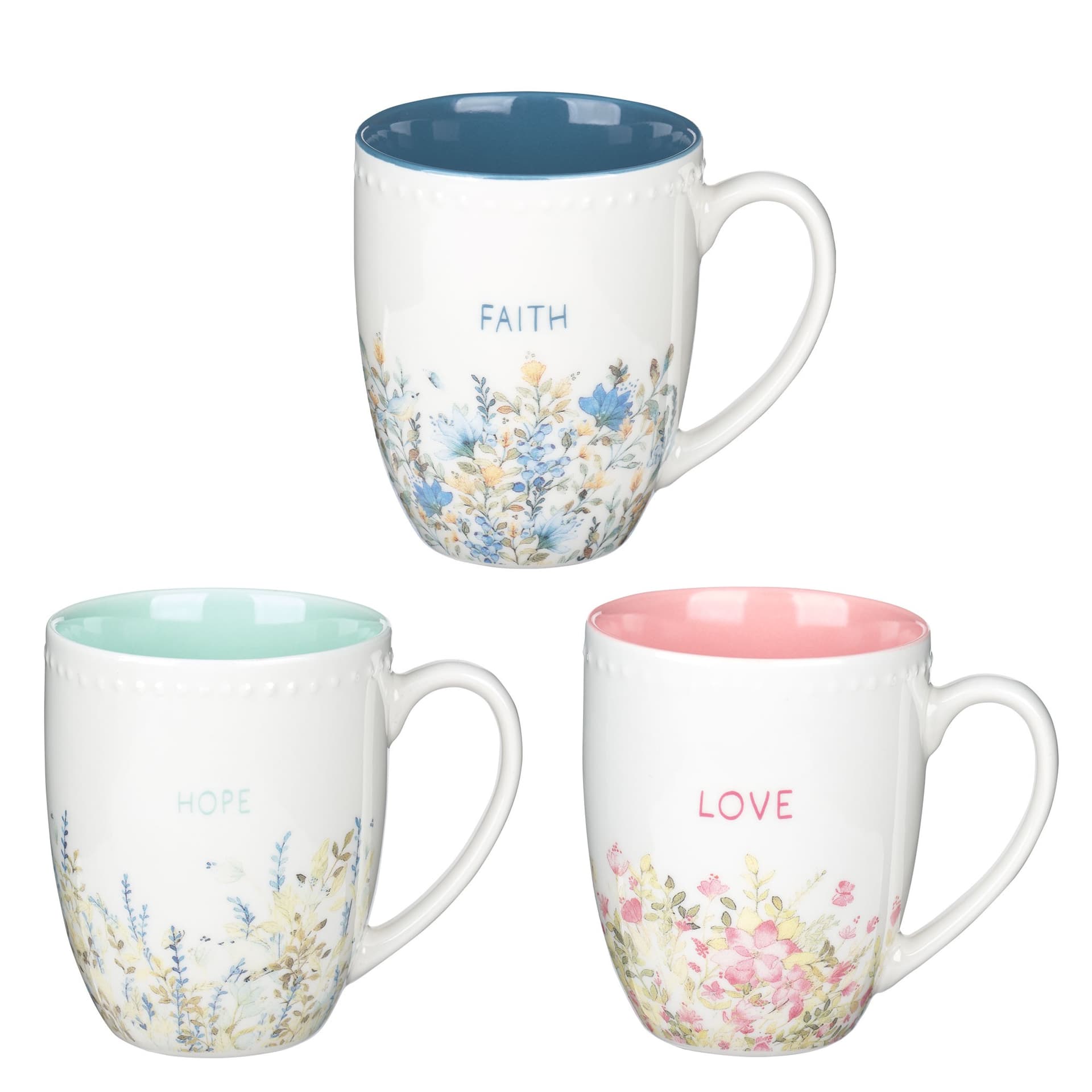 Mug Set 3pc Faith Hope Love - 2