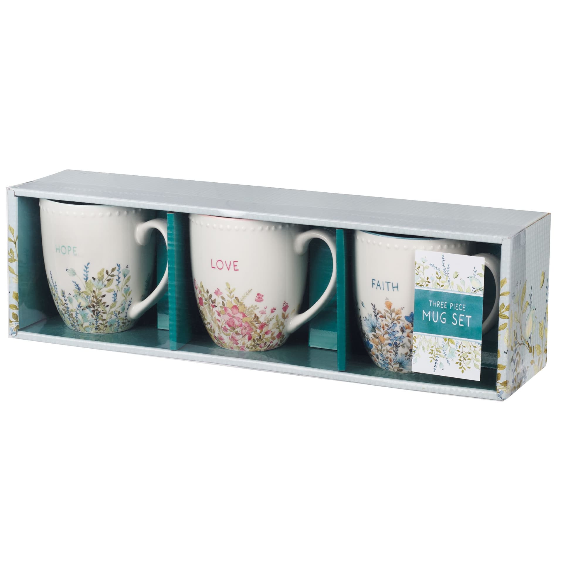 Mug Set 3pc Faith Hope Love - 1