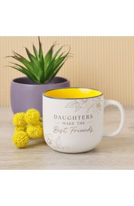 Mug Yellow Daughters Make Best Friends Prov 3:15 thumbnail 2