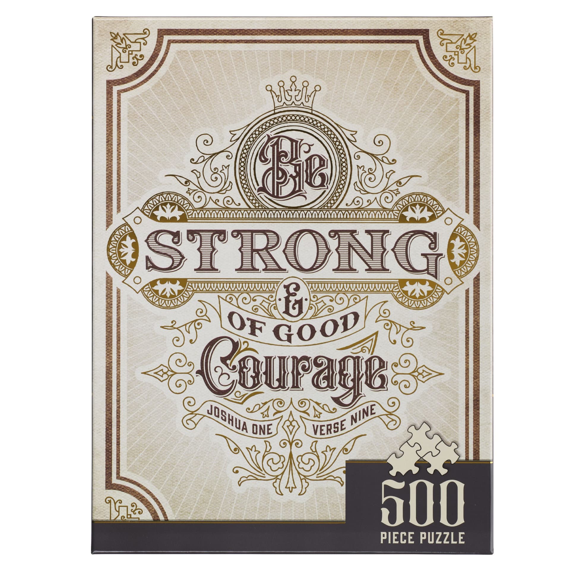 Puzzle 500 pc Good Courage Josh 1:9 - 3