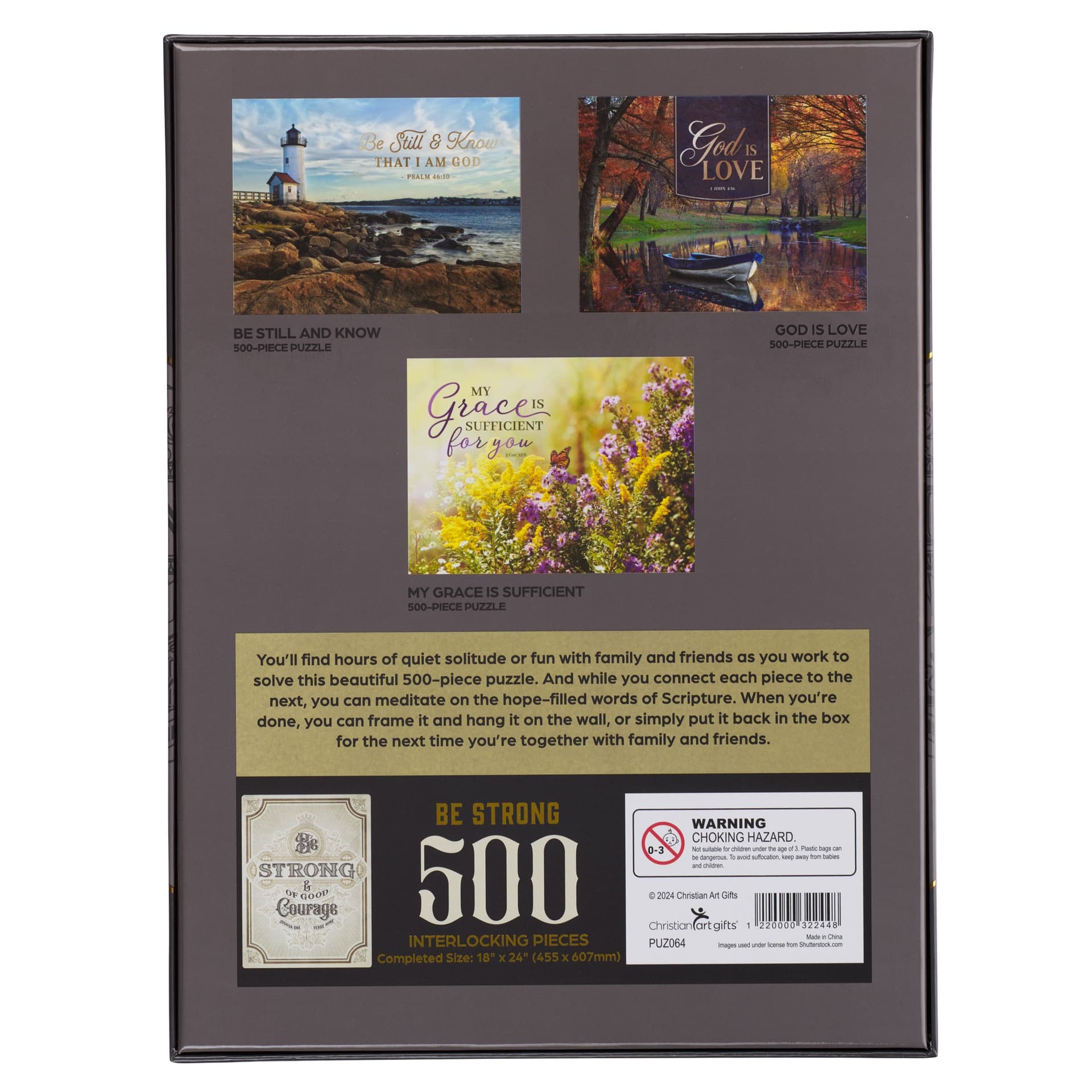 Puzzle 500 pc Good Courage Josh 1:9 - 4