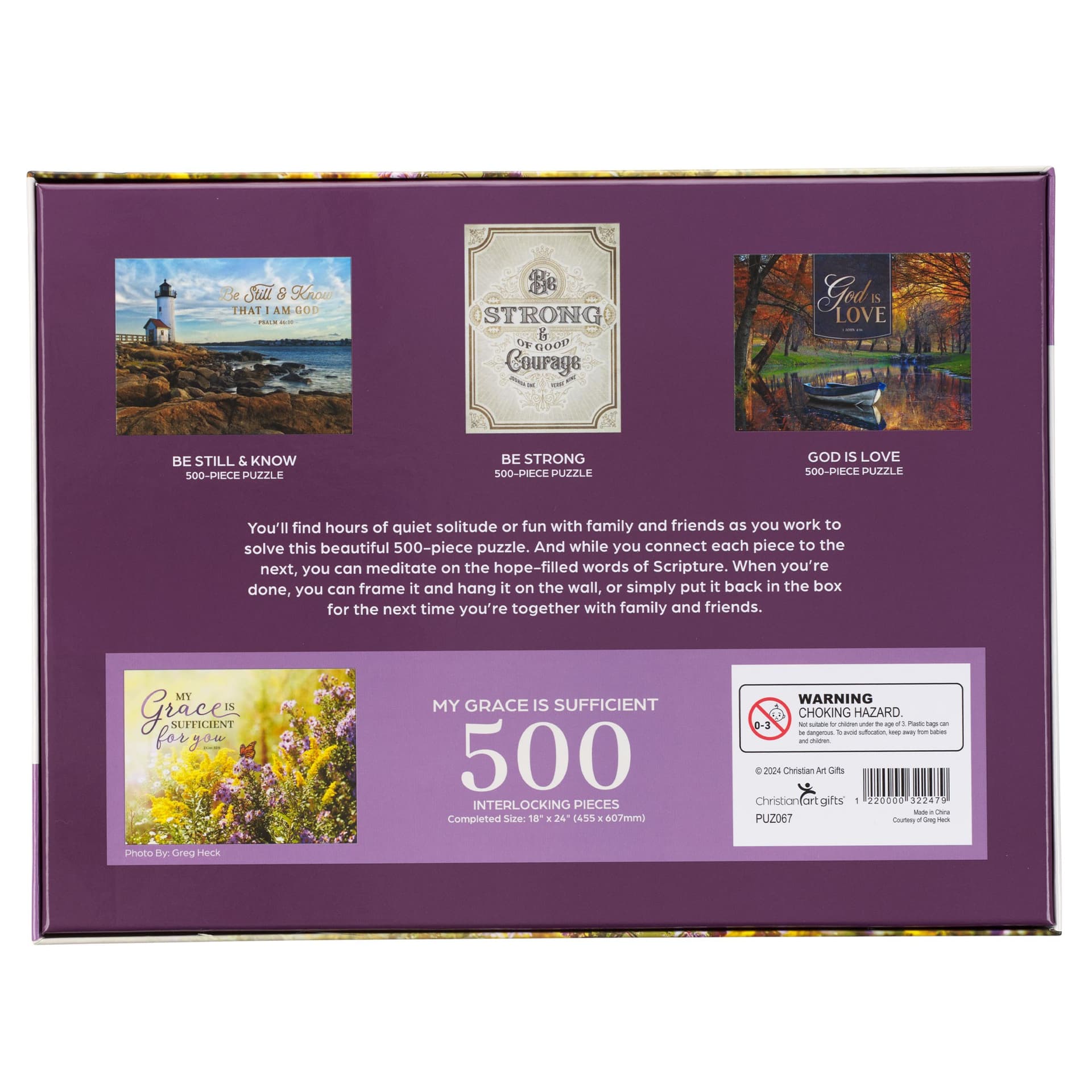 PUZZLE 500 PC MY GRACE 2 COR 12:9 - 4