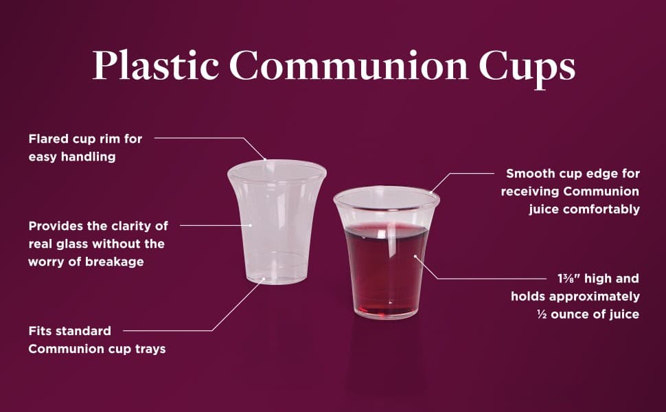 DISPOSABLE COMMUNION CUPS SET OF 50 - 1