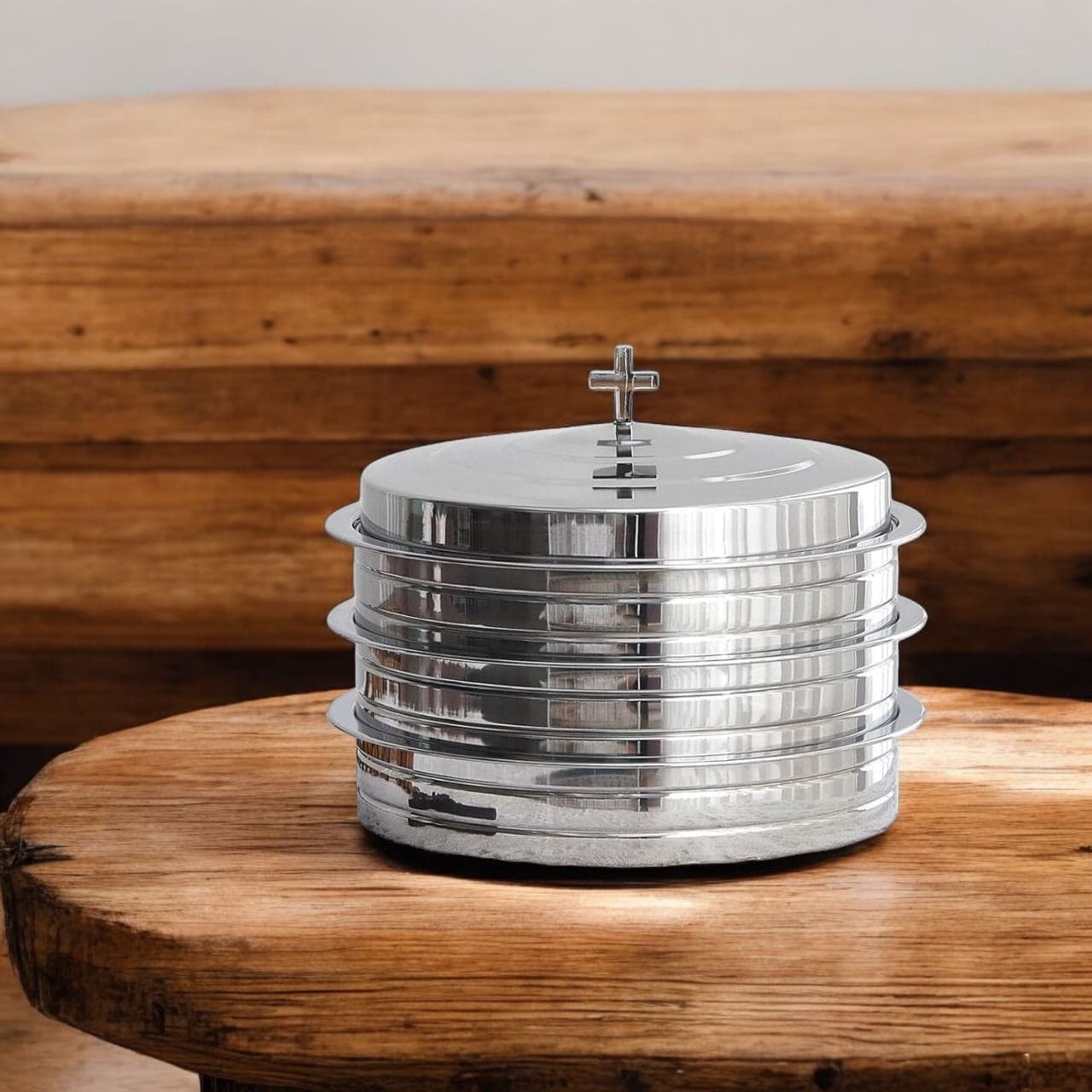3 SETS COMMUNION TRAYS FOR CUPS WITH LIDS - 3