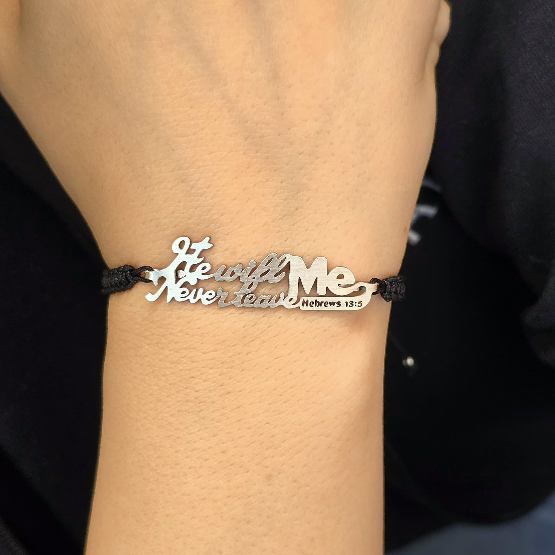 HE WILL NEVER LEAVE ME BRAIDED BRACELET - 2