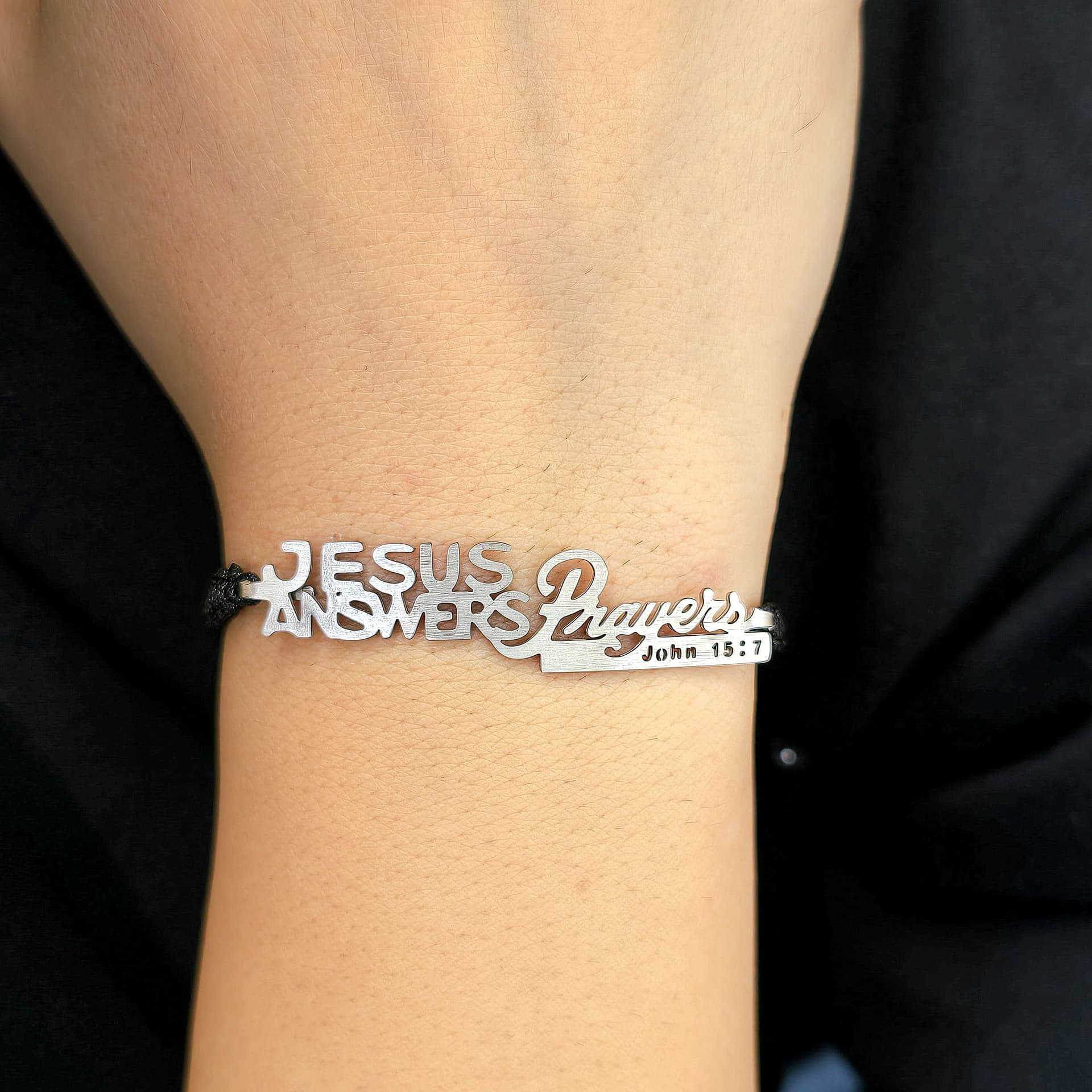 JESUS ANSWERS BRAIDED BRACELET - 2
