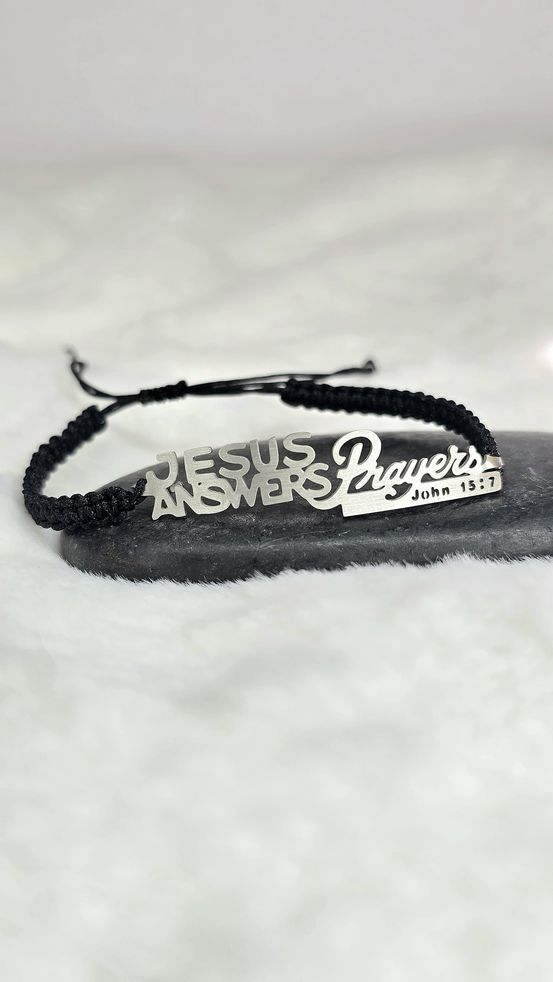 JESUS ANSWERS BRAIDED BRACELET - 1