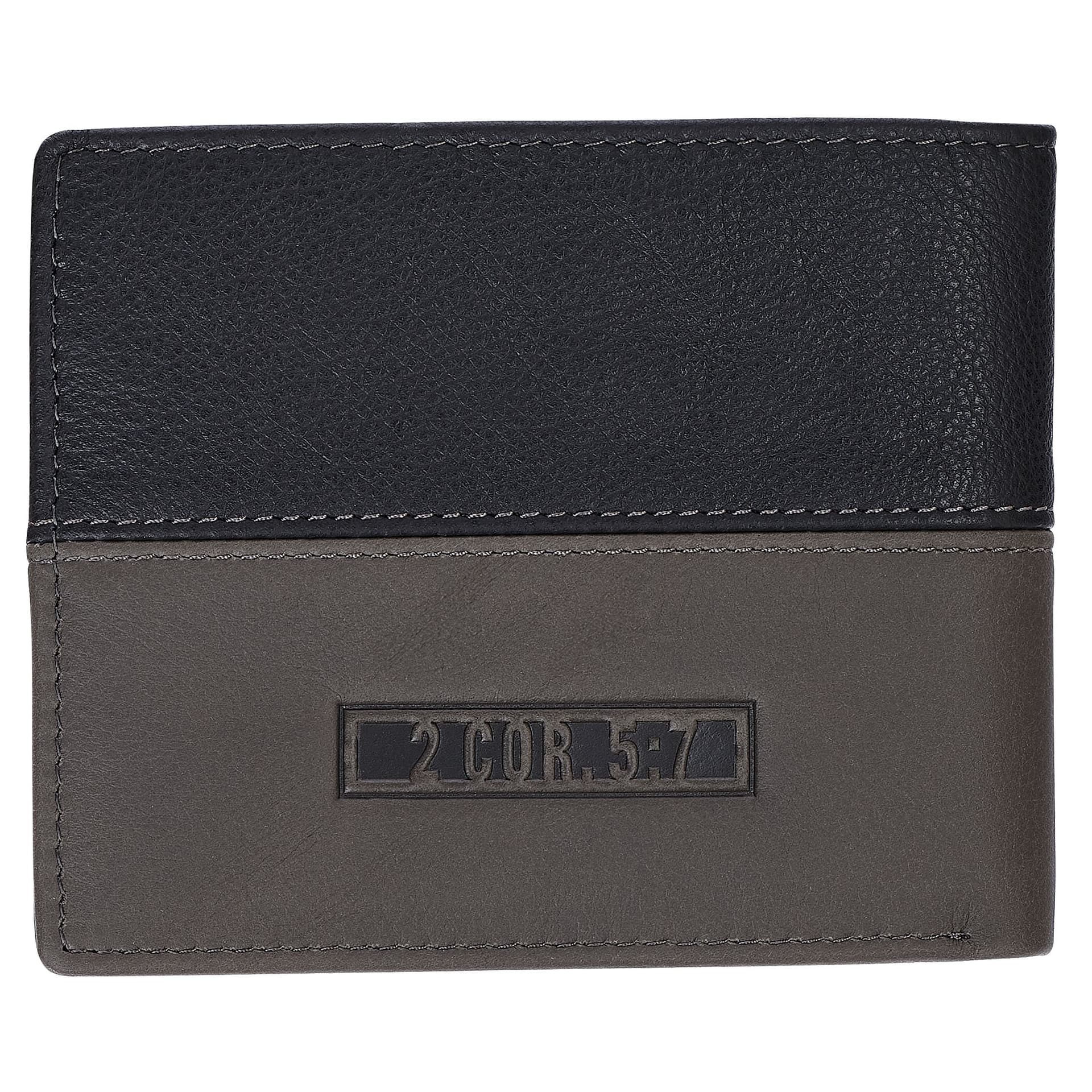 Wallet Leather Two-tone Walk by Faith 2 Cor 5:7 - 2