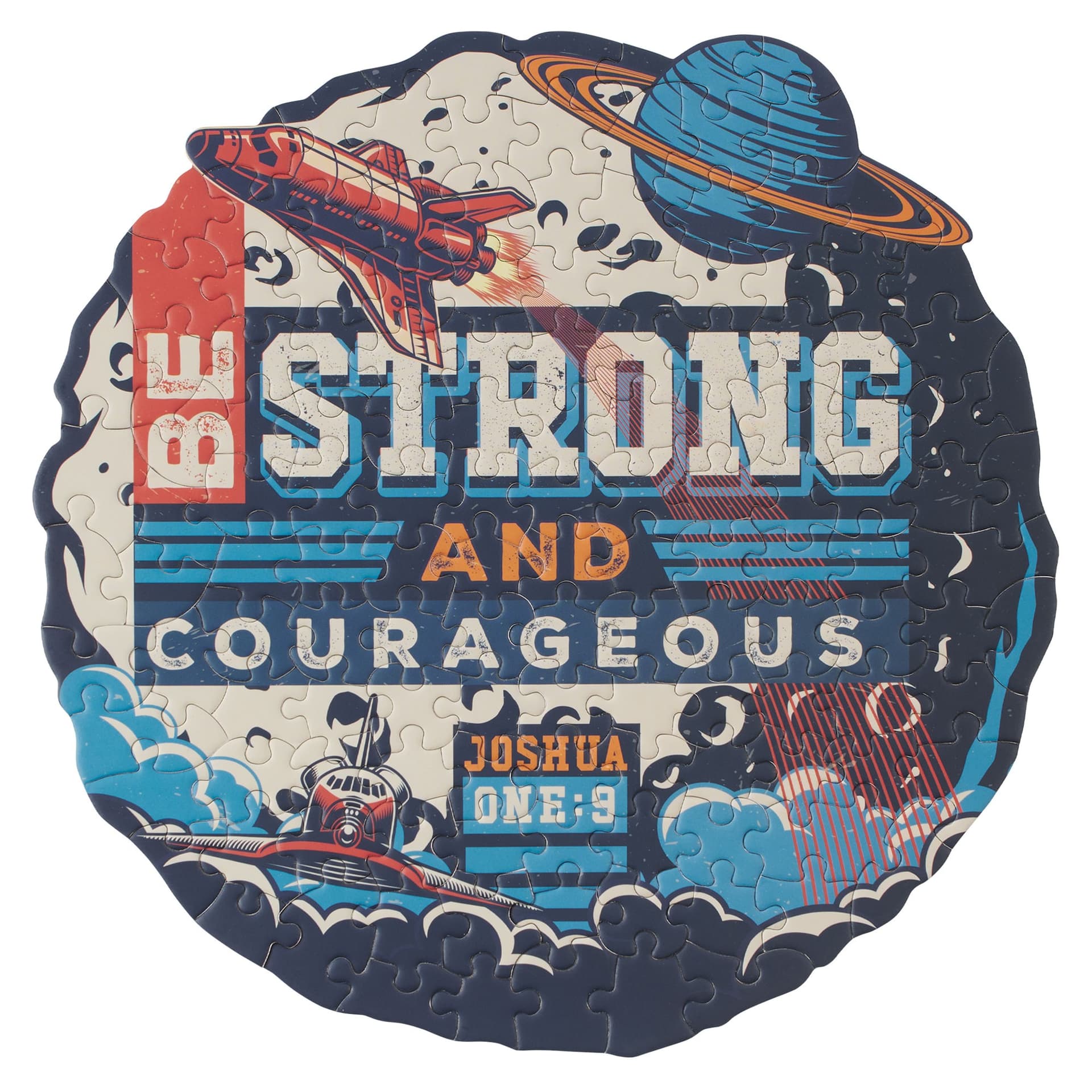 Puzzle 140 pc Be Strong and Courageous Josh 1:9 - 1