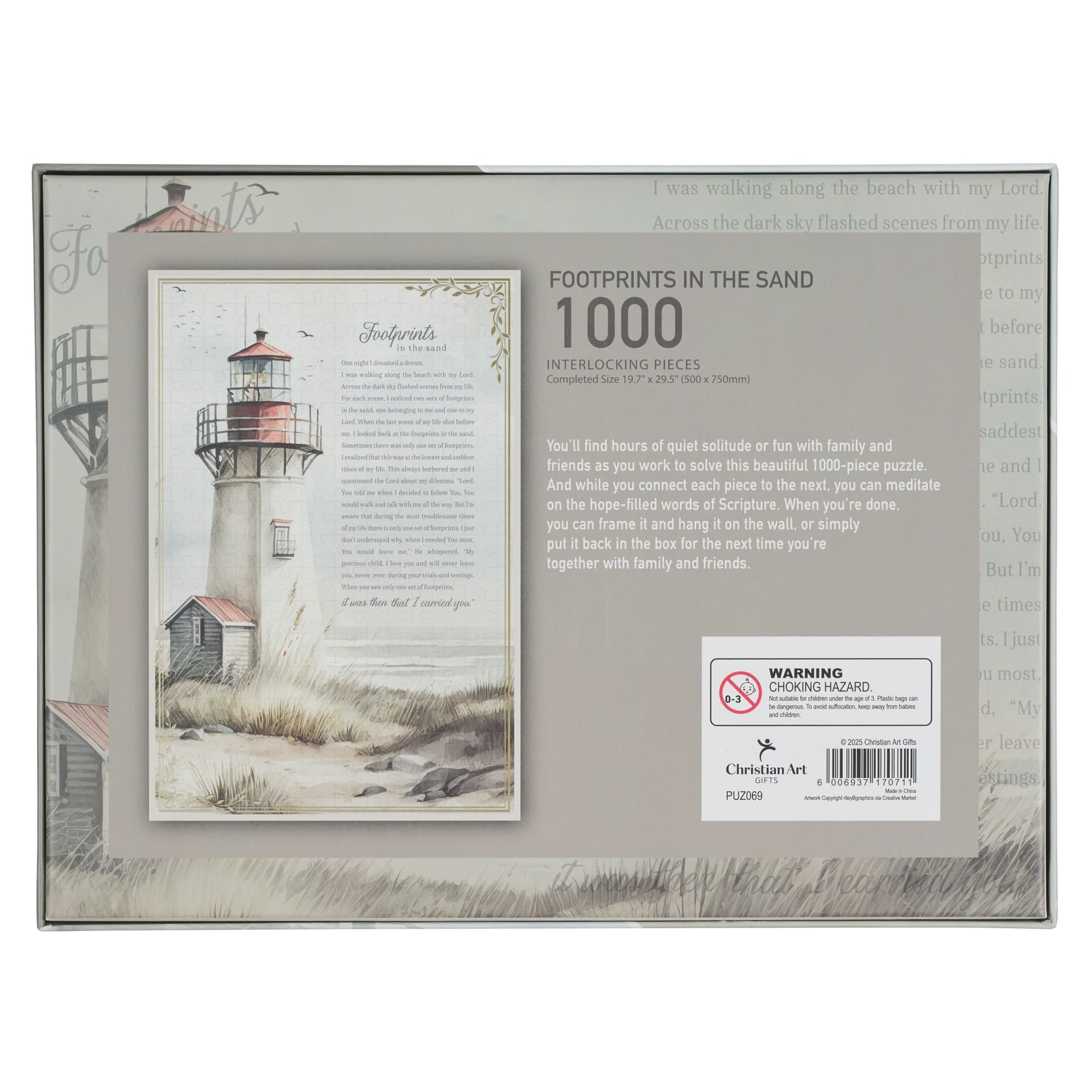 Puzzle 1000 pc Lighthouse Footprints - 4