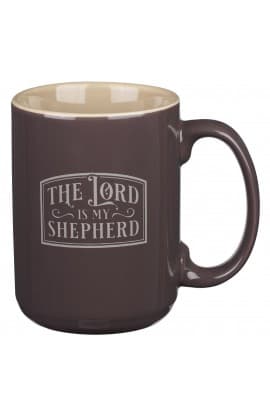 Mug Khaki The Lord is My Shepherd Ps 23 thumbnail 1