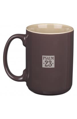 Mug Khaki The Lord is My Shepherd Ps 23 thumbnail 2