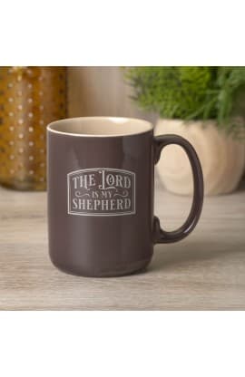 Mug Khaki The Lord is My Shepherd Ps 23 thumbnail 4