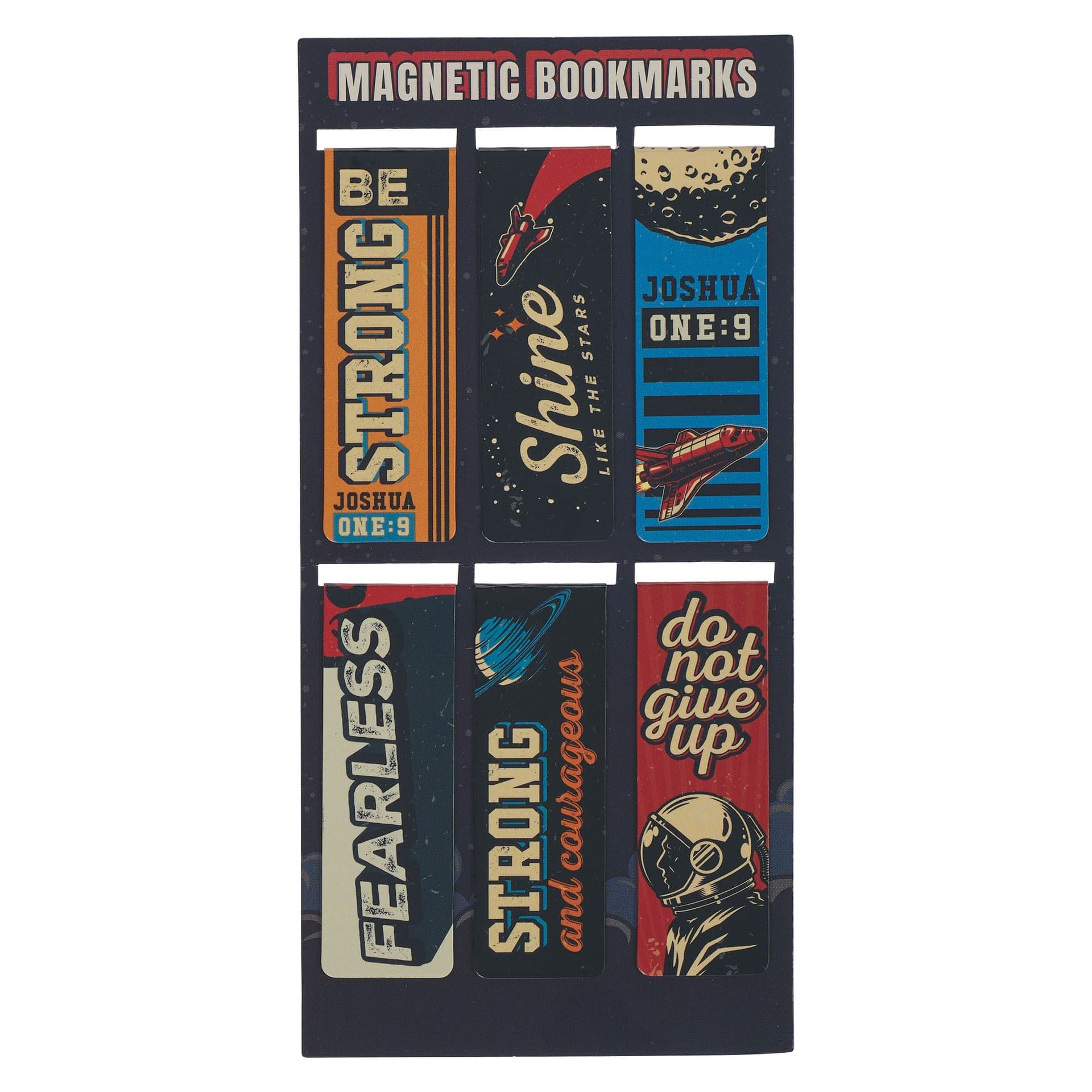 Magnetic Bookmark Set Be Strong Josh 1:9 - 1
