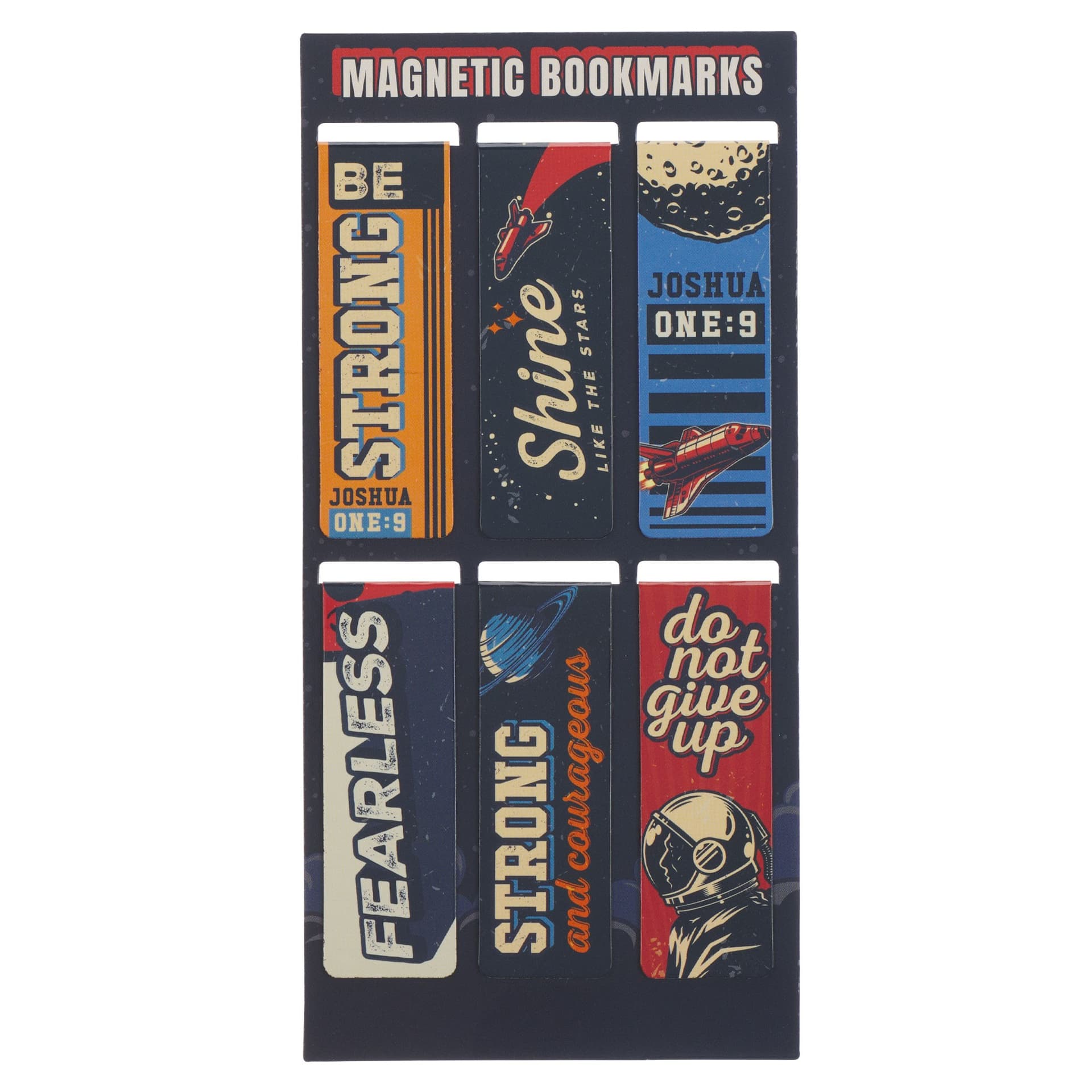 Magnetic Bookmark Set Be Strong Josh 1:9 - 2