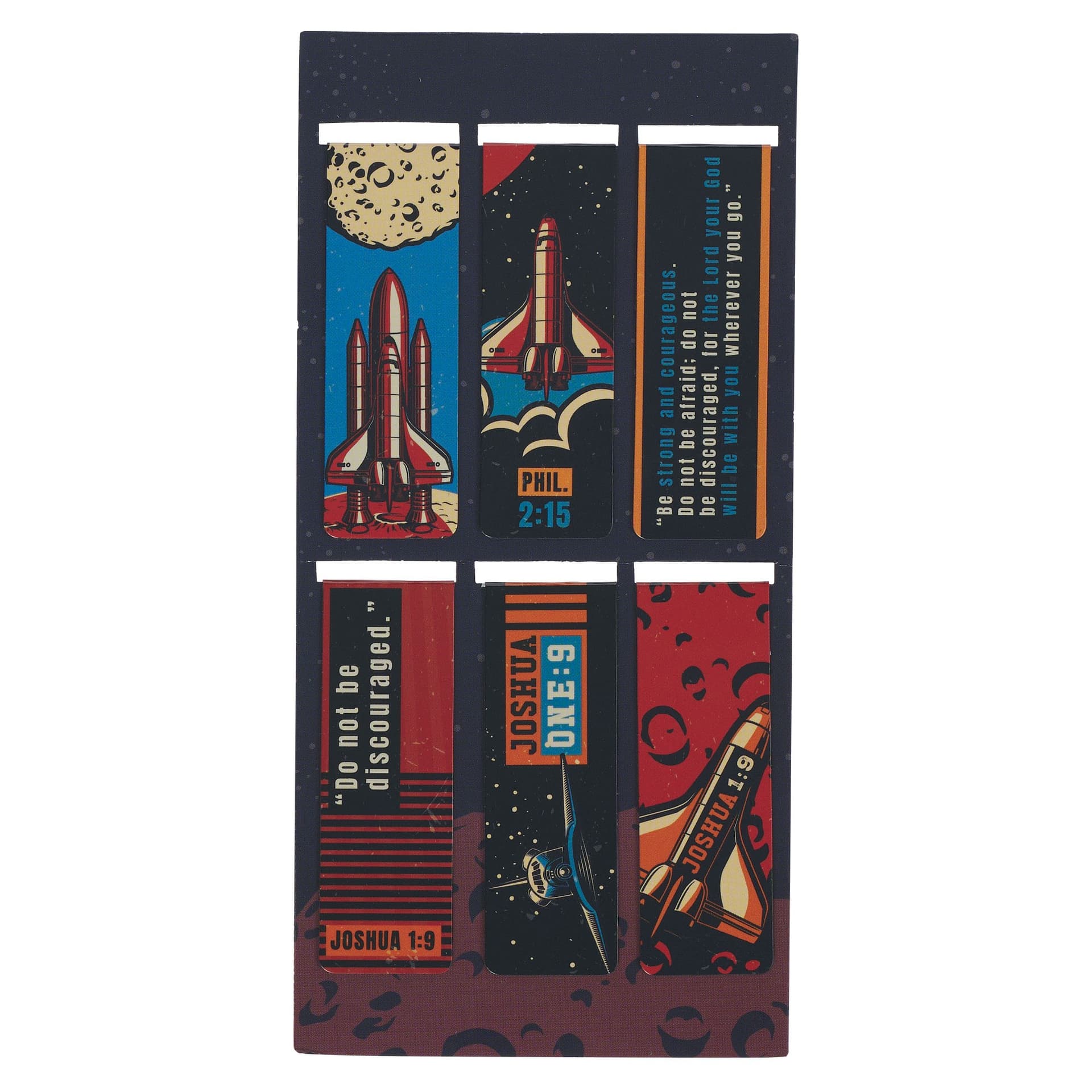 Magnetic Bookmark Set Be Strong Josh 1:9 - 3