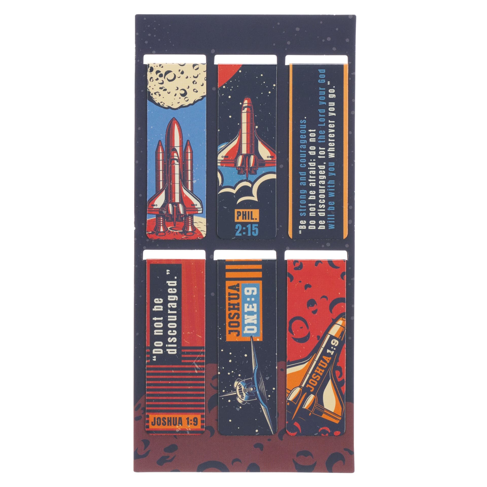 Magnetic Bookmark Set Be Strong Josh 1:9 - 4