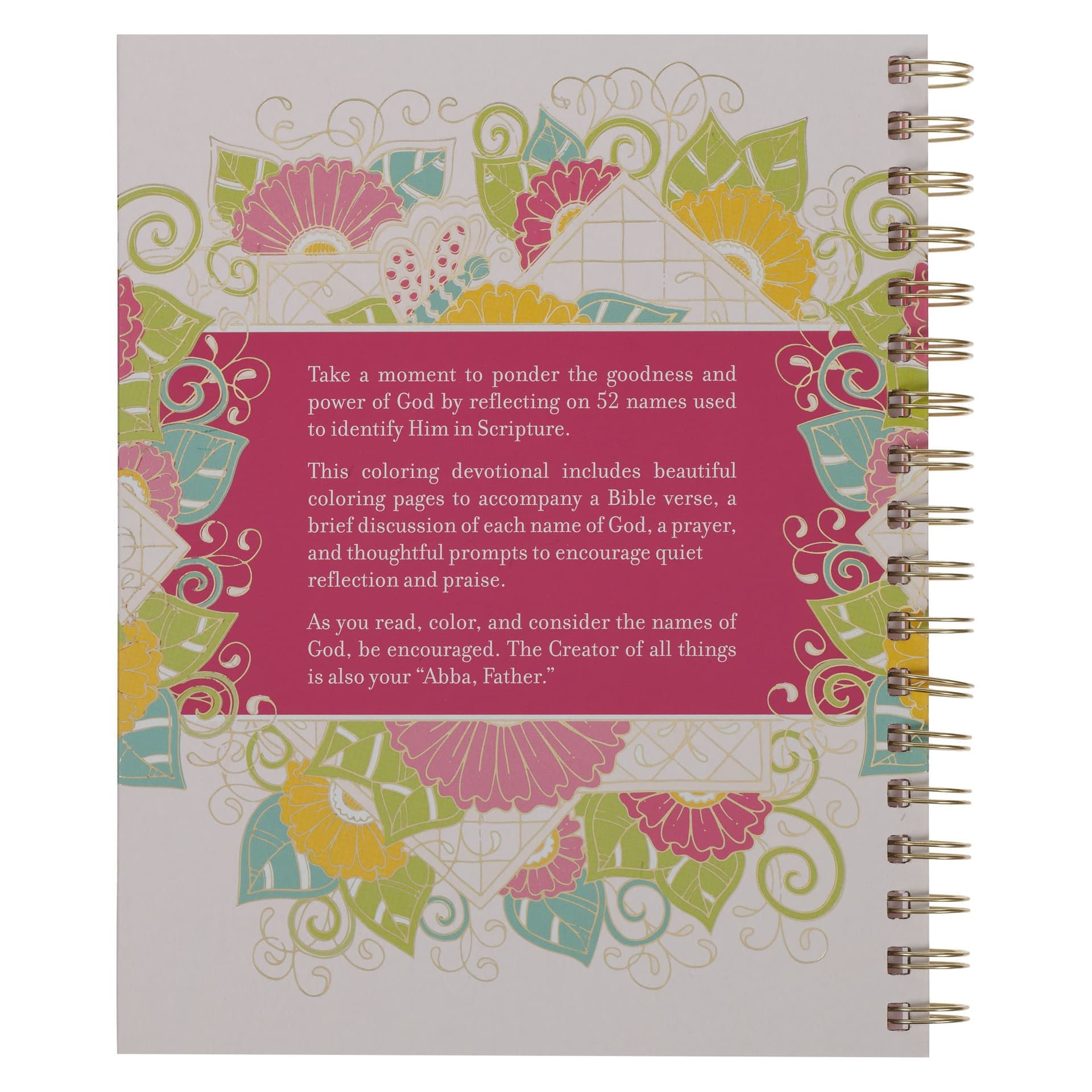 Coloring Devotional Names of God Wirebound - 2