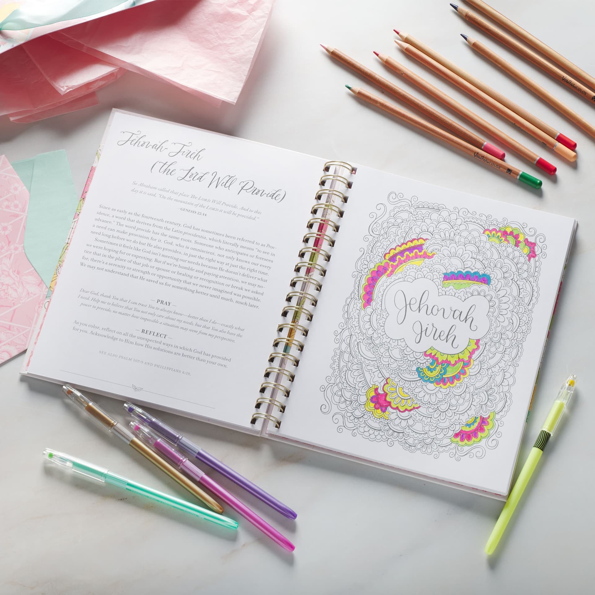 Coloring Devotional Names of God Wirebound - 4