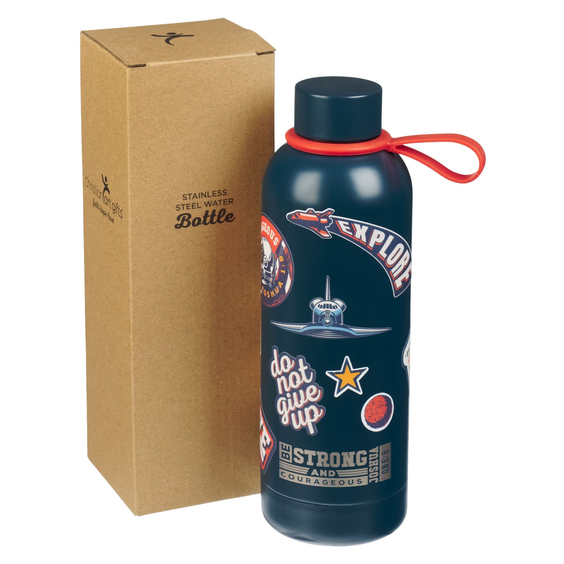 Water Bottle SS Stickers Navy Strong and Courageou - 5