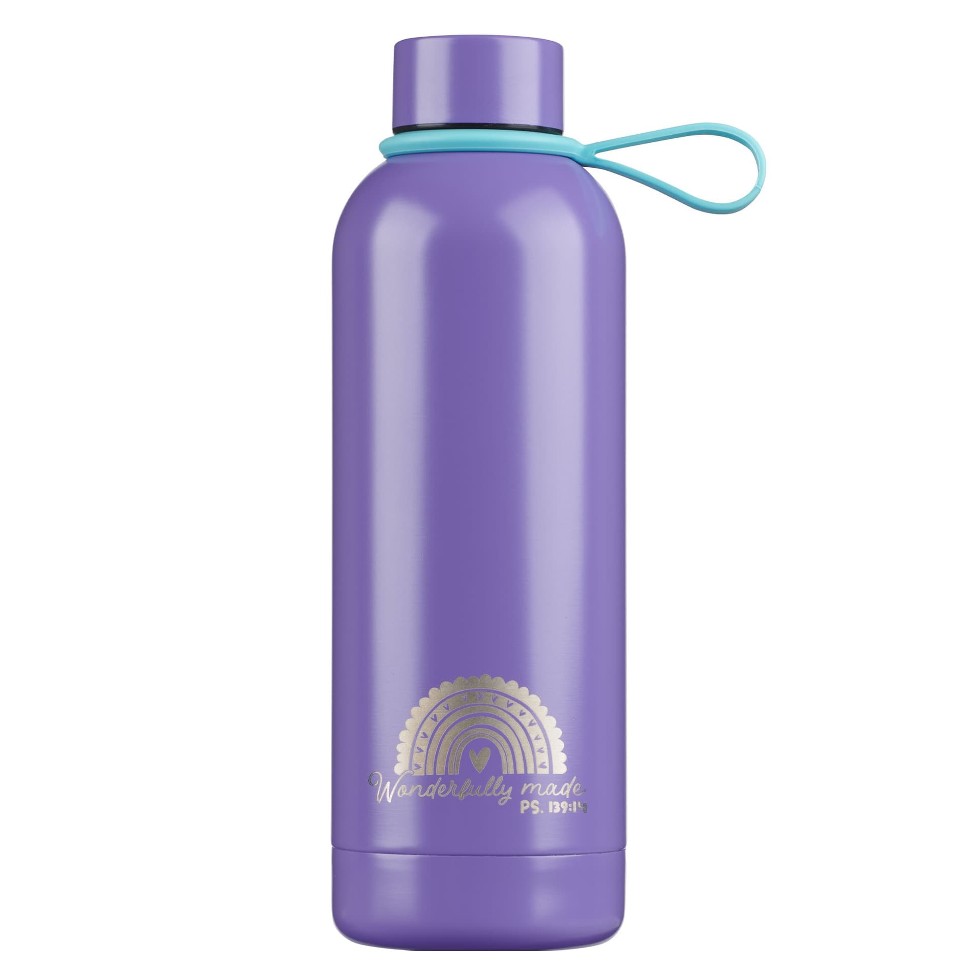 Water Bottle SS Stickers Purple Wonderfully Made P - 1