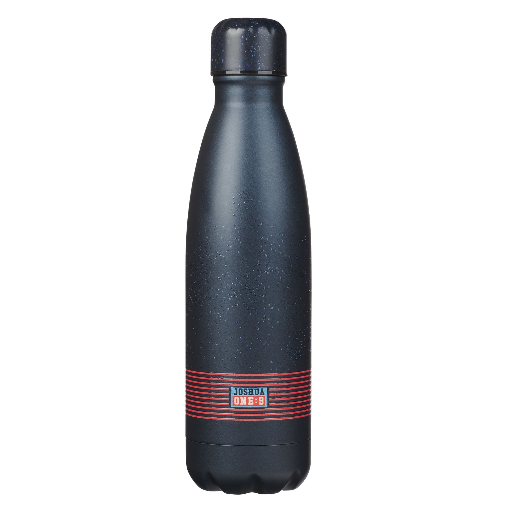 Water Bottle SS Navy Strong and Courageous Josh 1: - 3
