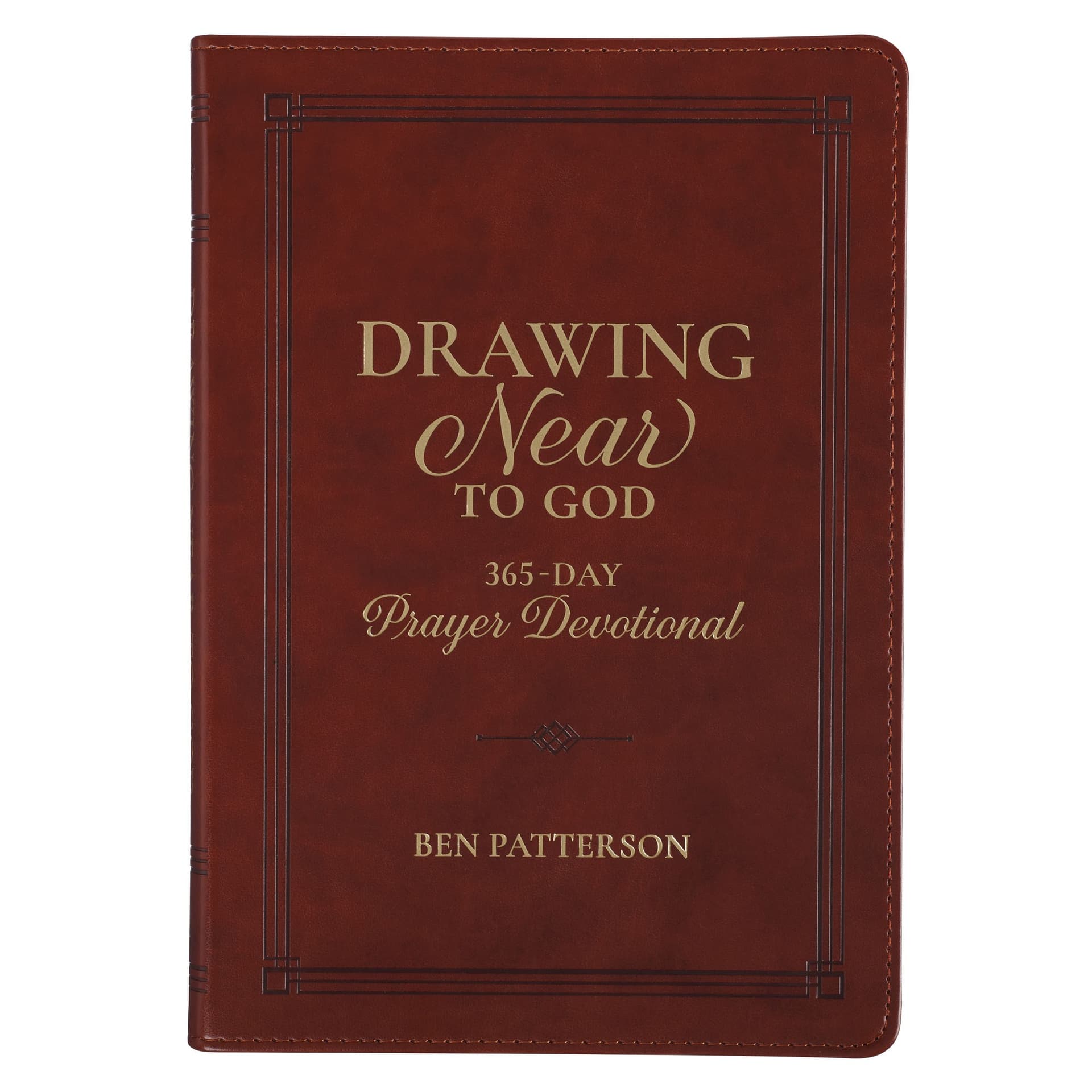 Devotional Drawing Near to God Brown Faux Leather - 1