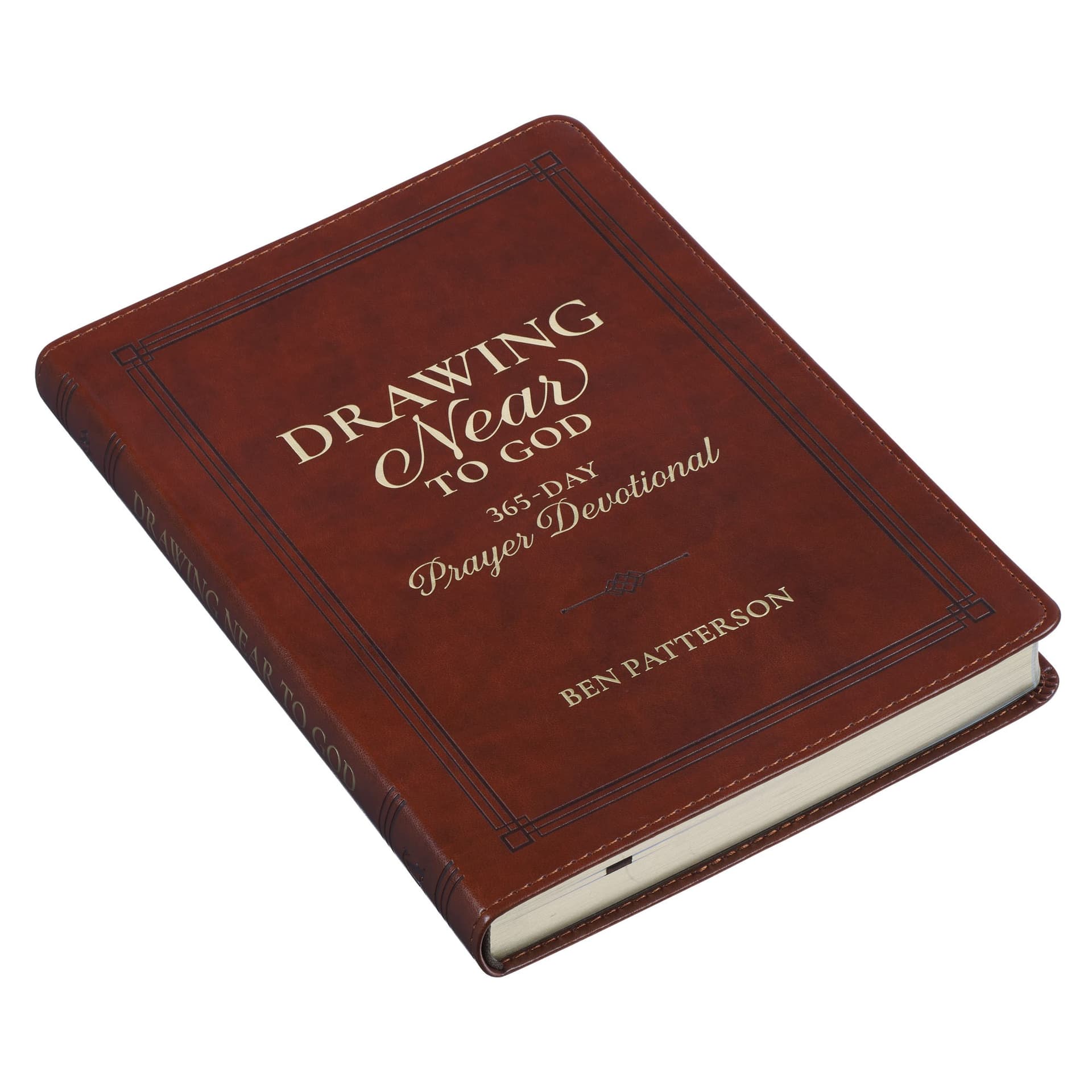 Devotional Drawing Near to God Brown Faux Leather - 3