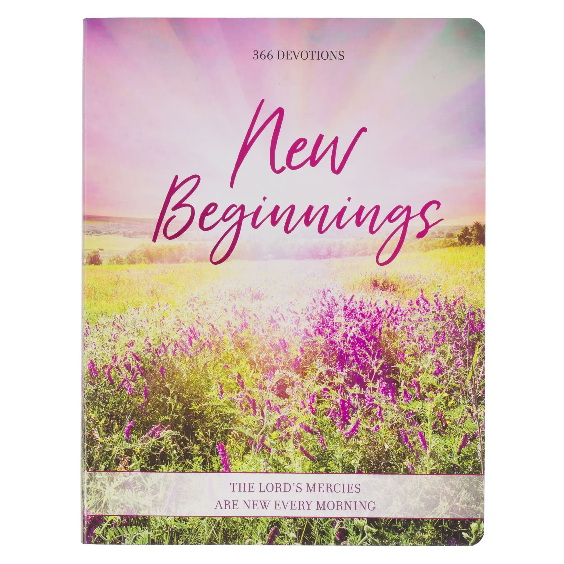DEVOTIONAL NEW BEGINNINGS PINK FLORAL SOFTCOVER FEB - 1
