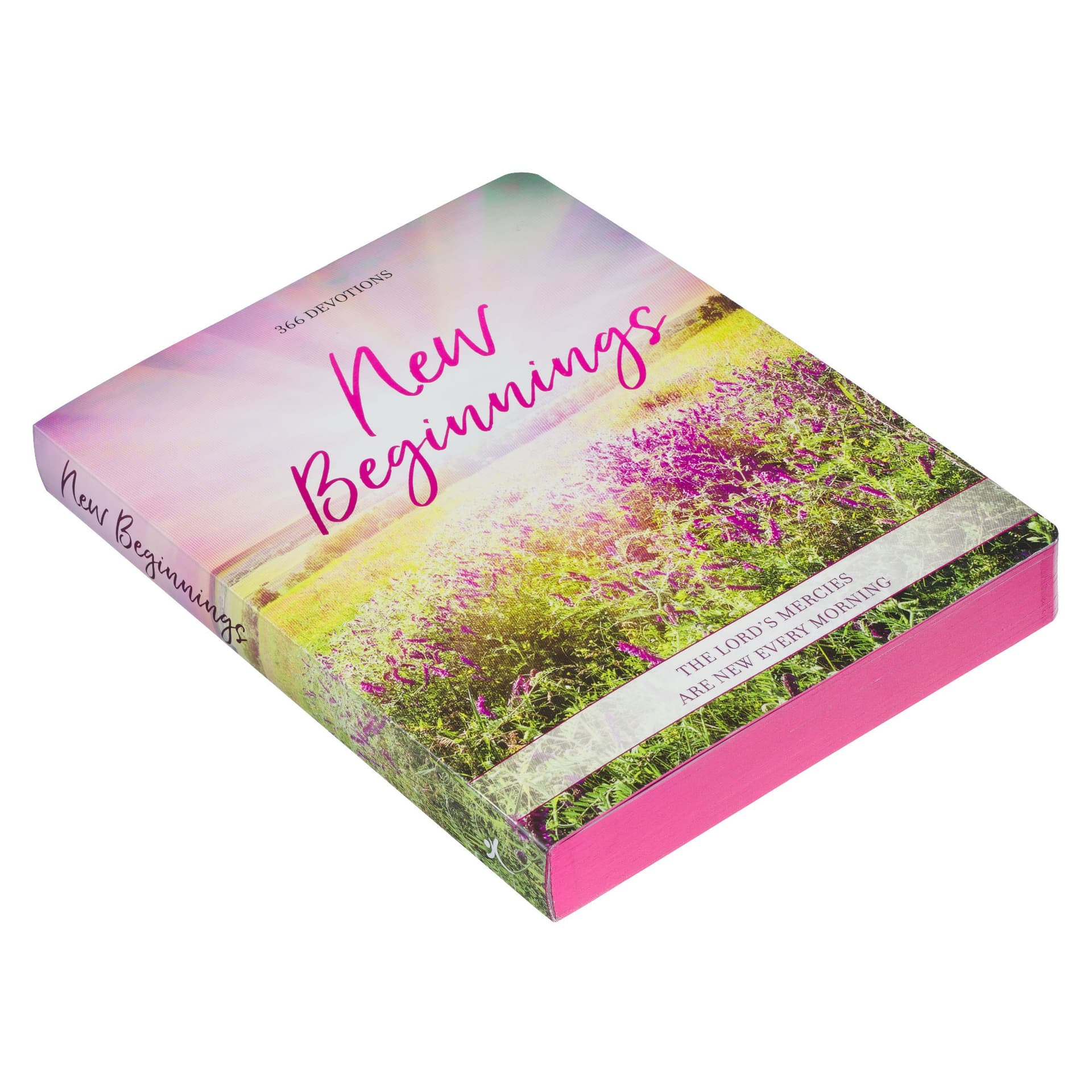 DEVOTIONAL NEW BEGINNINGS PINK FLORAL SOFTCOVER FEB - 3