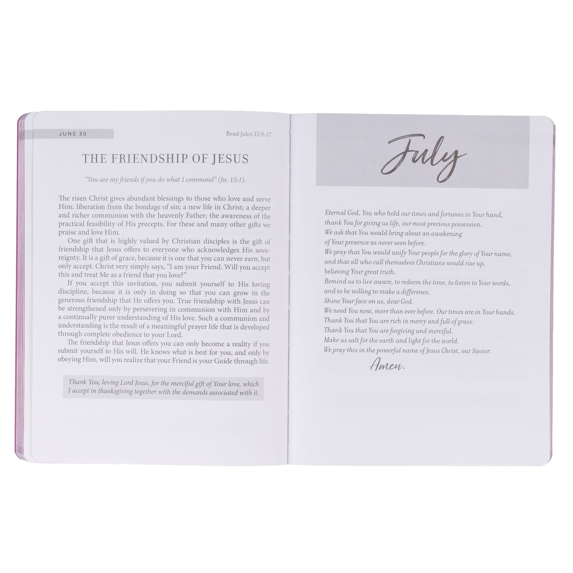 DEVOTIONAL NEW BEGINNINGS PINK FLORAL SOFTCOVER FEB - 5