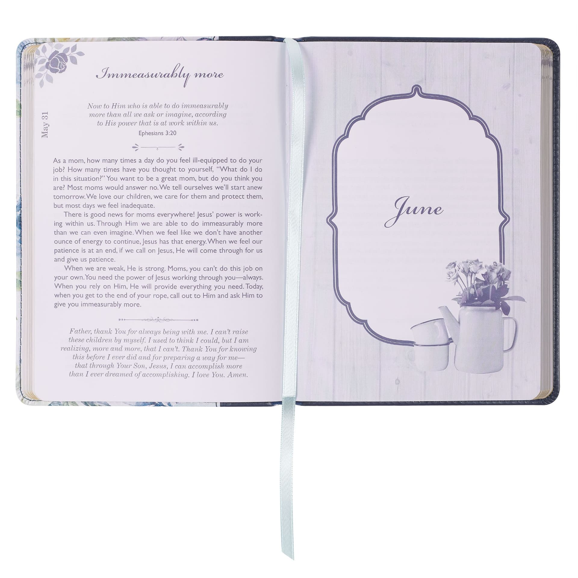 Devotional Moments with God for Mom's Faux leather - 4