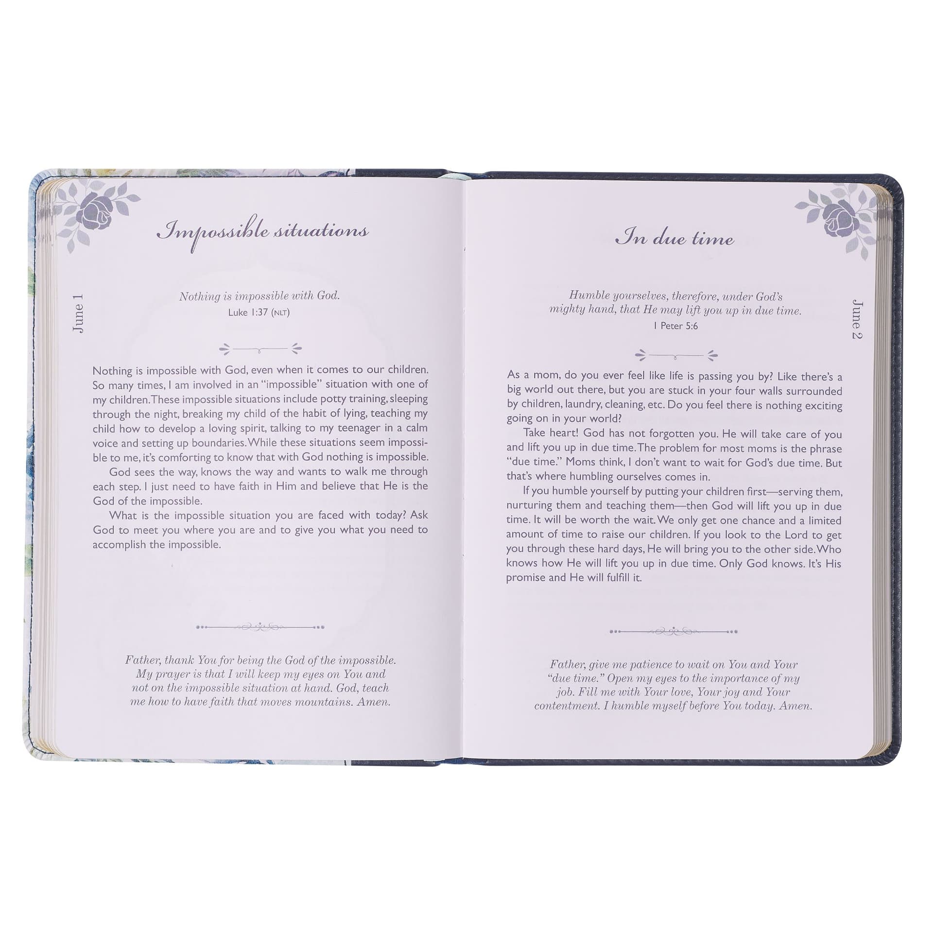 Devotional Moments with God for Mom's Faux leather - 5