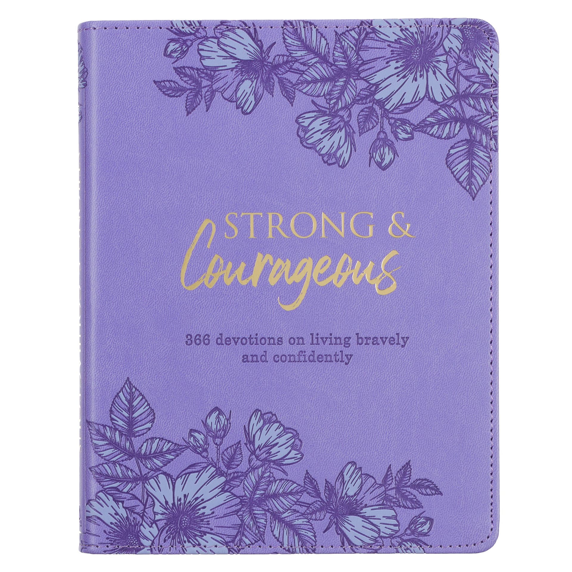 Devotional Strong & Courageous Faux Leather - 1