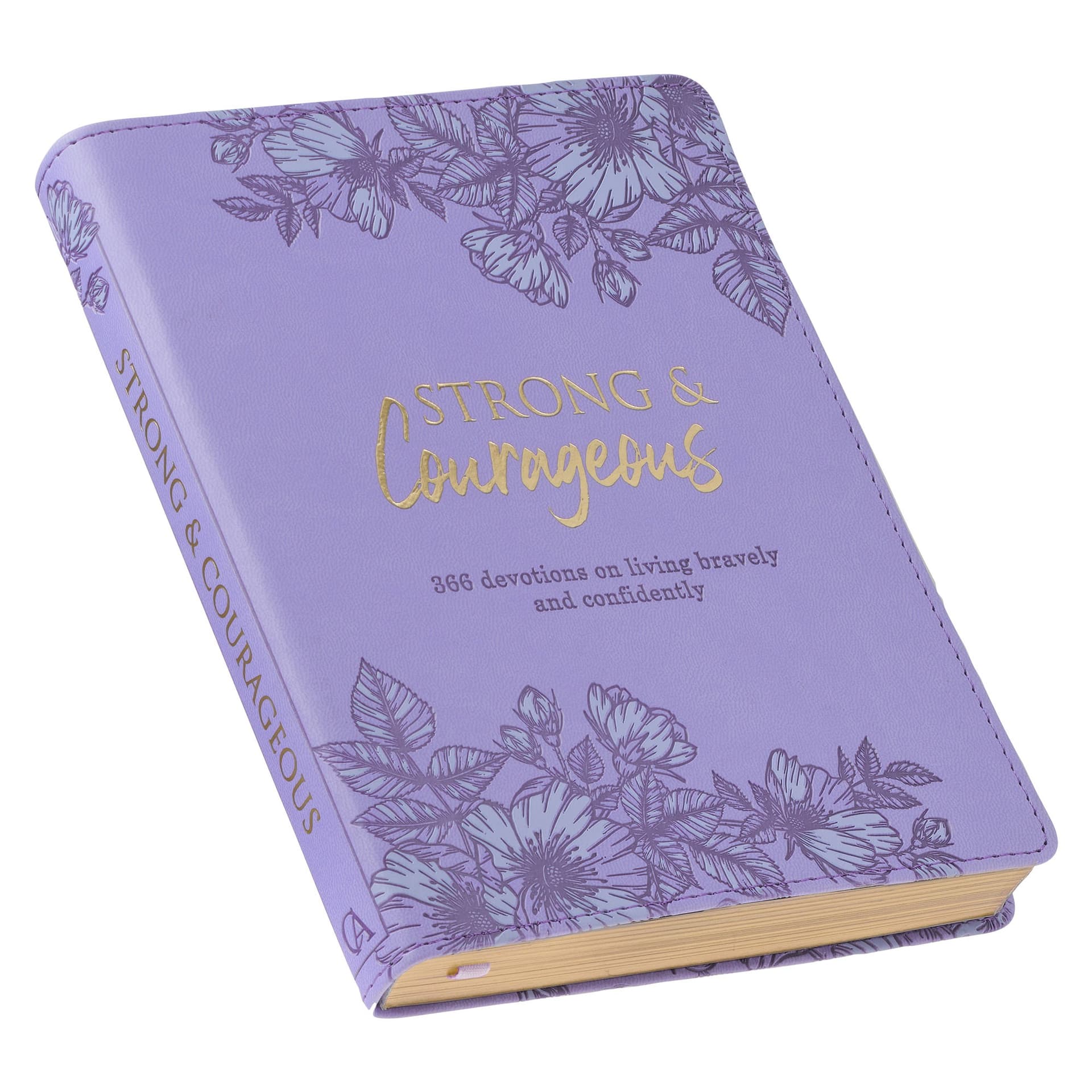 Devotional Strong & Courageous Faux Leather - 3