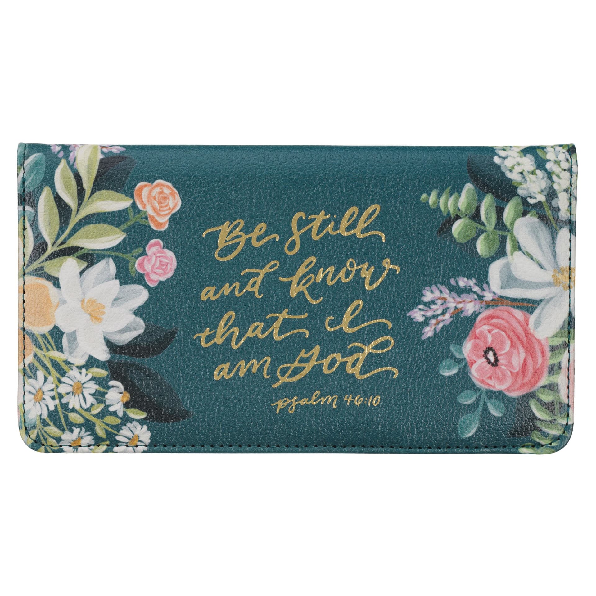 Wallet Teal Be Still Ps 46:10 - 1