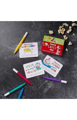 Coloring Cards Jesus Loves Me thumbnail 4
