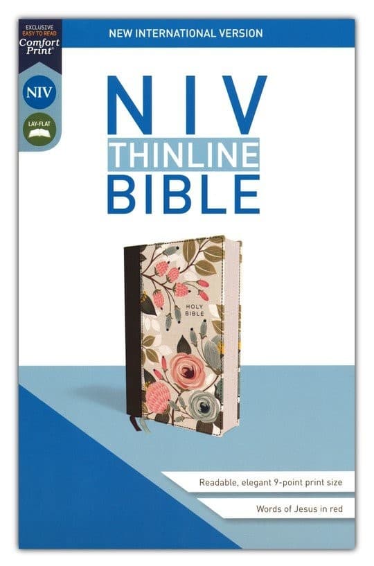 NIV Hardover cloth floral - 1