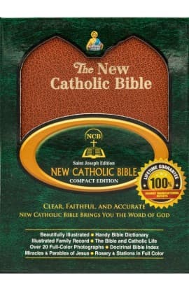The New Catholic Bible NCB Brown Simulated Leather Tan 31.00 606/10BN thumbnail 1