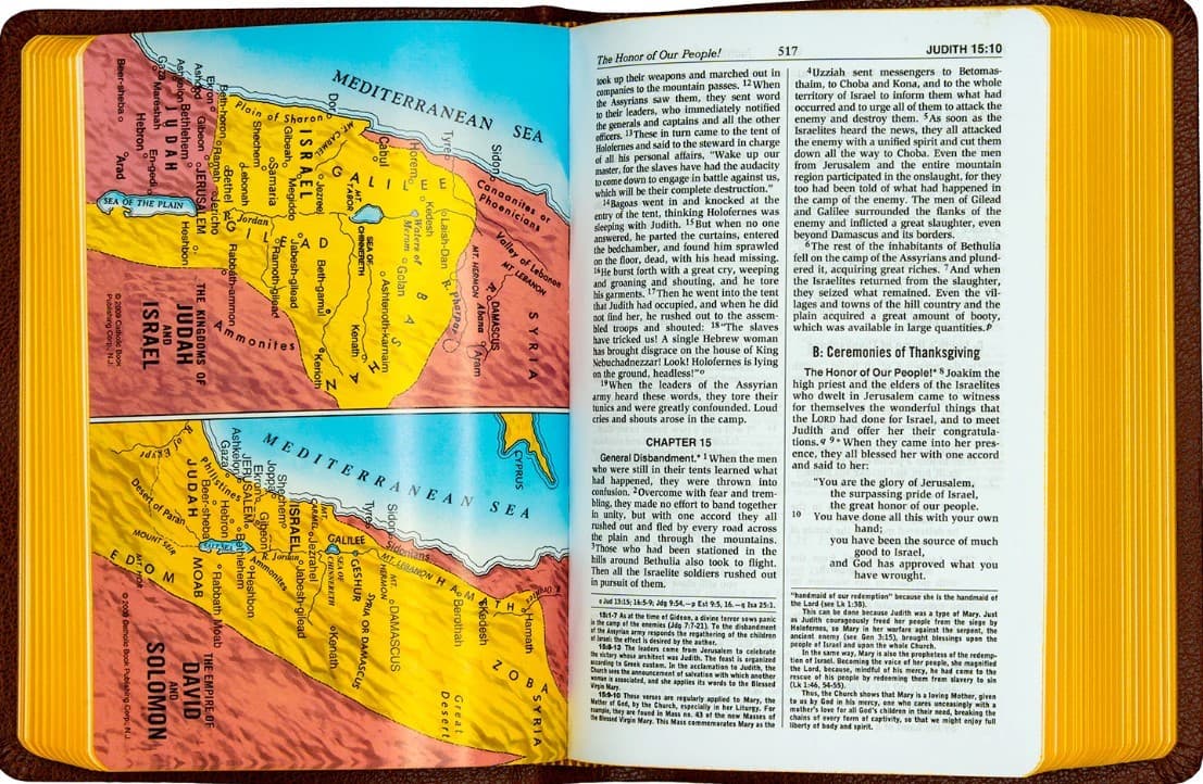 The New Catholic Bible NCB Brown Simulated Leather Tan 31.00 606/10BN - 4