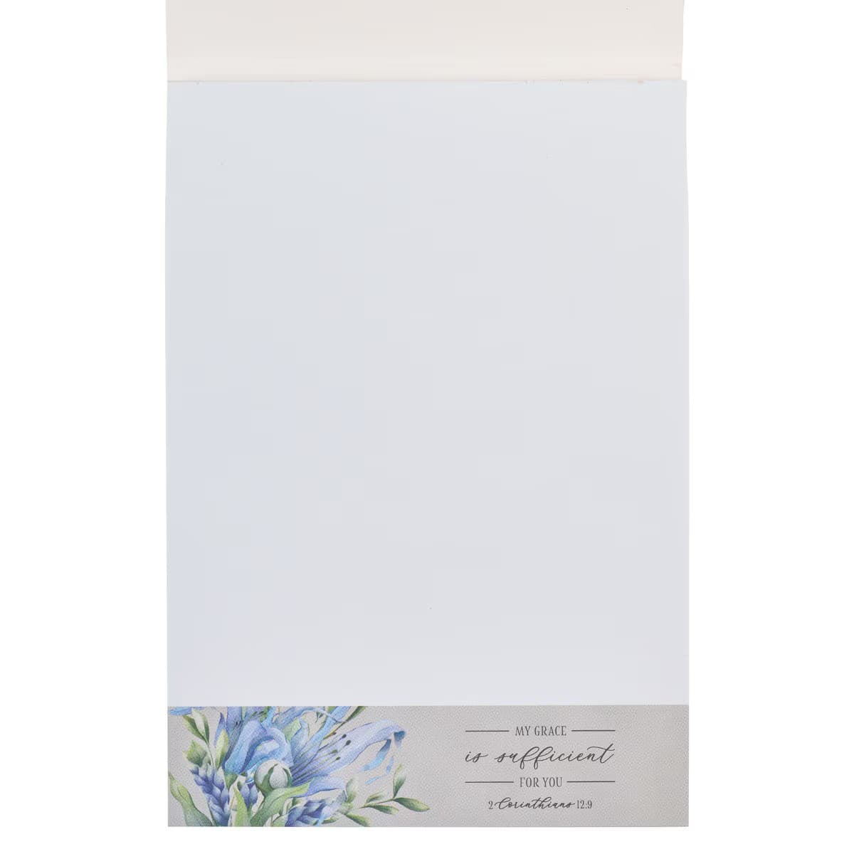 My Grace is Sufficient Lilac Floral Notepad 2 Corinthians 12:9 - 3