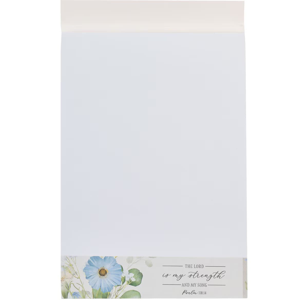 My Strength and My Song Blue Floral Notepad Psalm 118:14 - 3