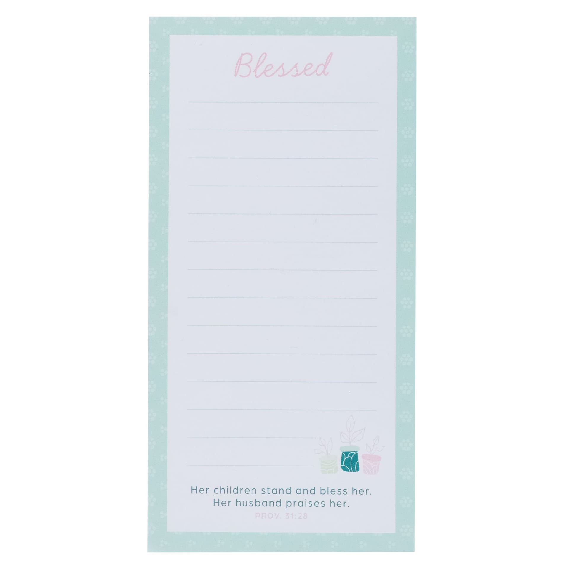 Magnetic Notepad w/pen Blessed Prov 31:28 - 4