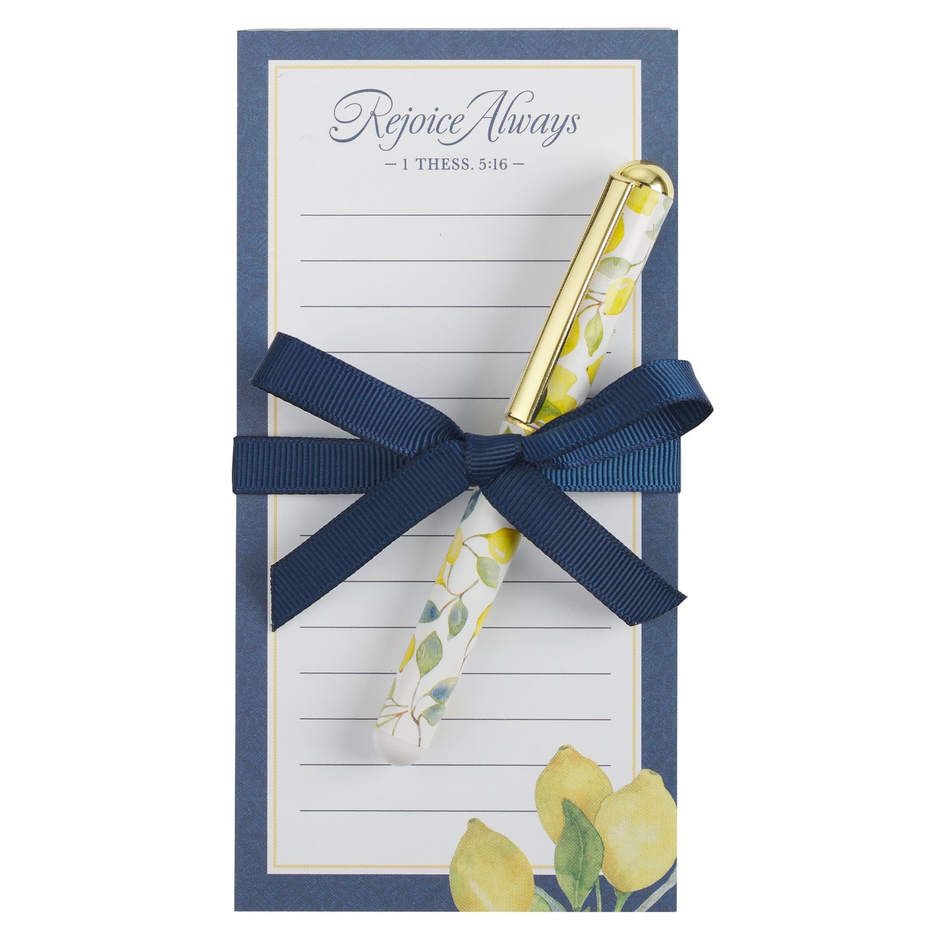 Magnetic Notepad w/pen Rejoice Always 1 Thess 5:16 - 1